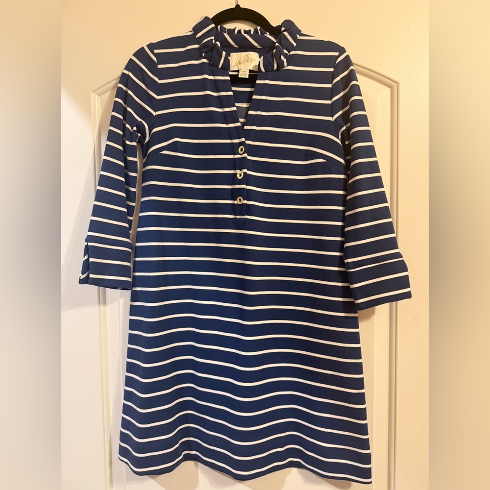 Lilly Pulitzer Knightley Dress in Low Tide Heritage Stripe